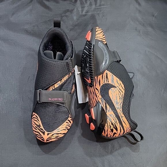 BRAND NEW CYCLING SHOES WOMEN'S  BLACK ORANGE TIGER SUPERREP CYCLE MESH UPPER - Picture 14 of 15